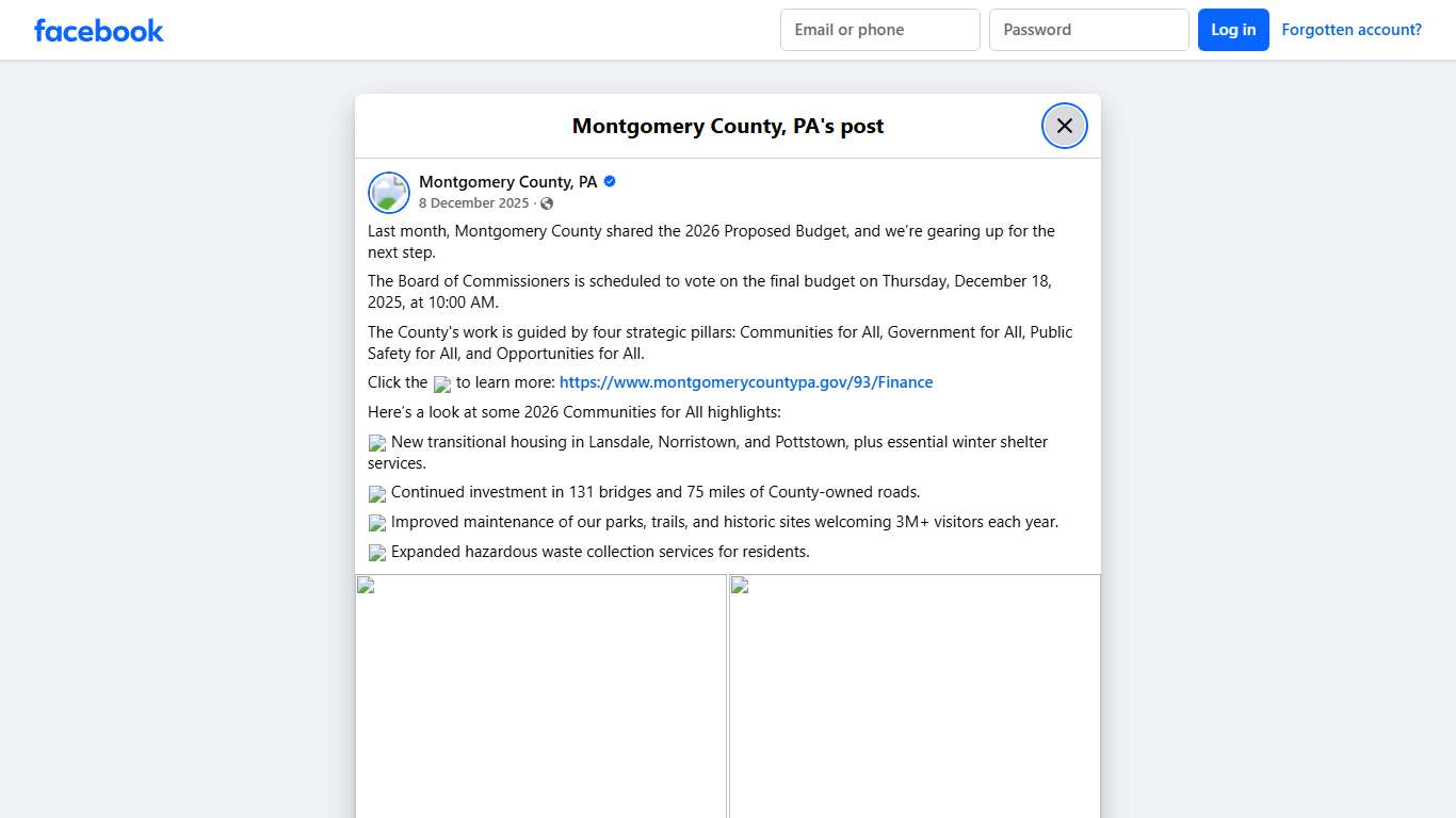 Last month, Montgomery County... - Montgomery County, PA Facebook